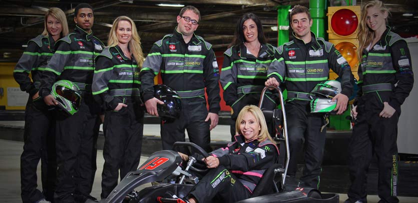 Team building activities like go-karting at Lehigh Valley Grand Prix can help improve workplace effort and teamwork!