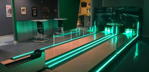 graduation party blacklight mini bowling lanes